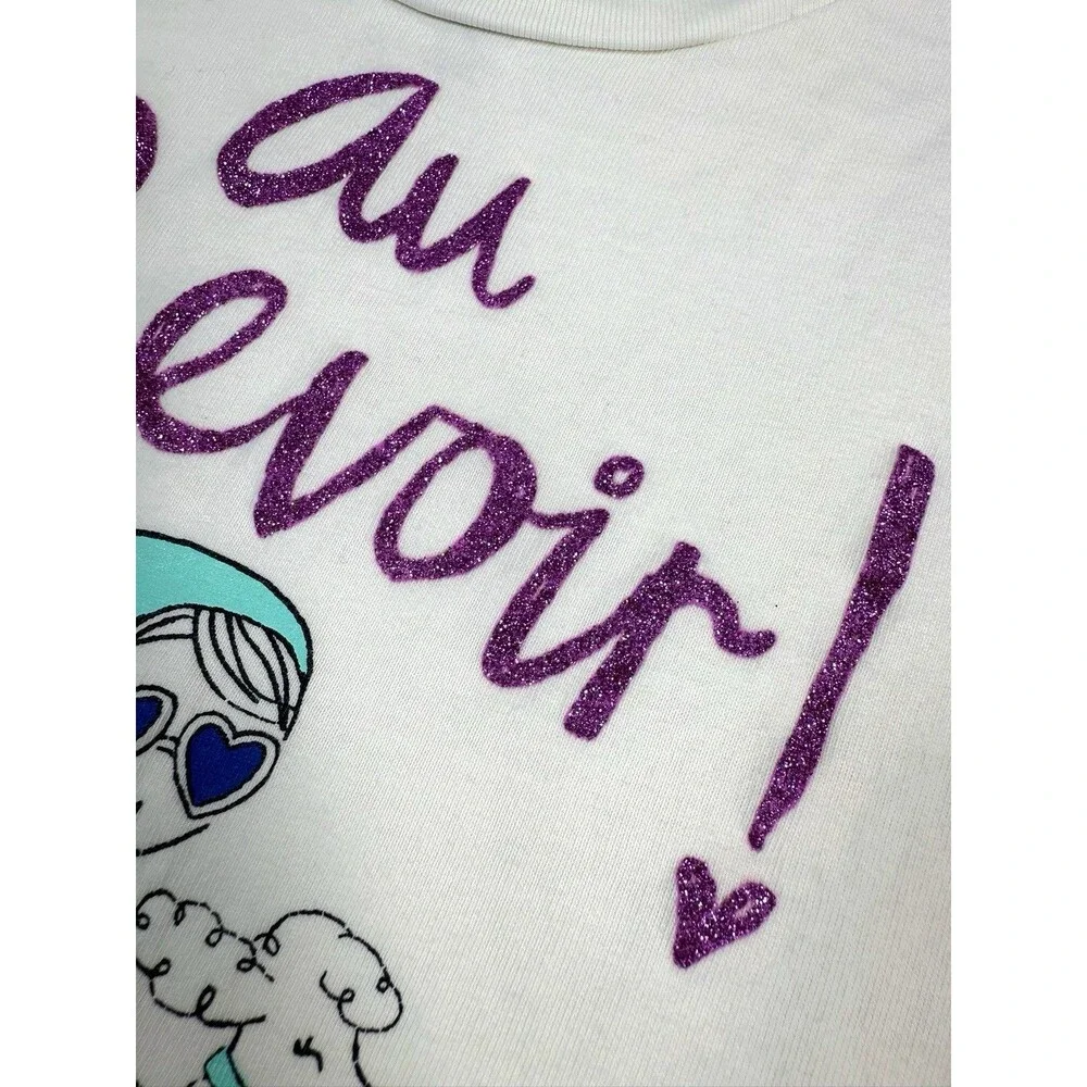 GYMBOREE Girls Graphic‎ Tee Paris Scooter Illustration Size 8